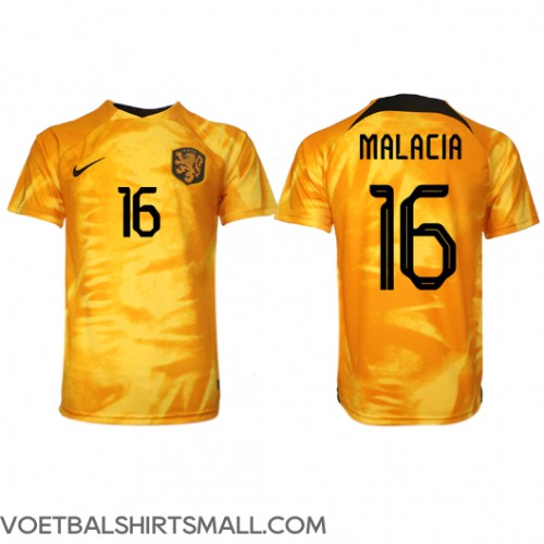 Nederland Tyrell Malacia #16 Voetbalkleding Thuisshirt WK 2022 Korte Mouwen